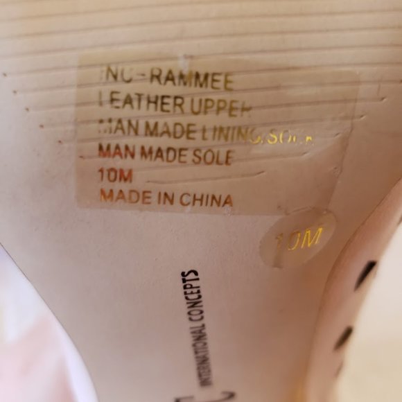 INC blush cutout heels leather **Host pick** - Picture 4 of 5